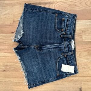 Abercrombie & Fitch Dark Blue Denim Shorts